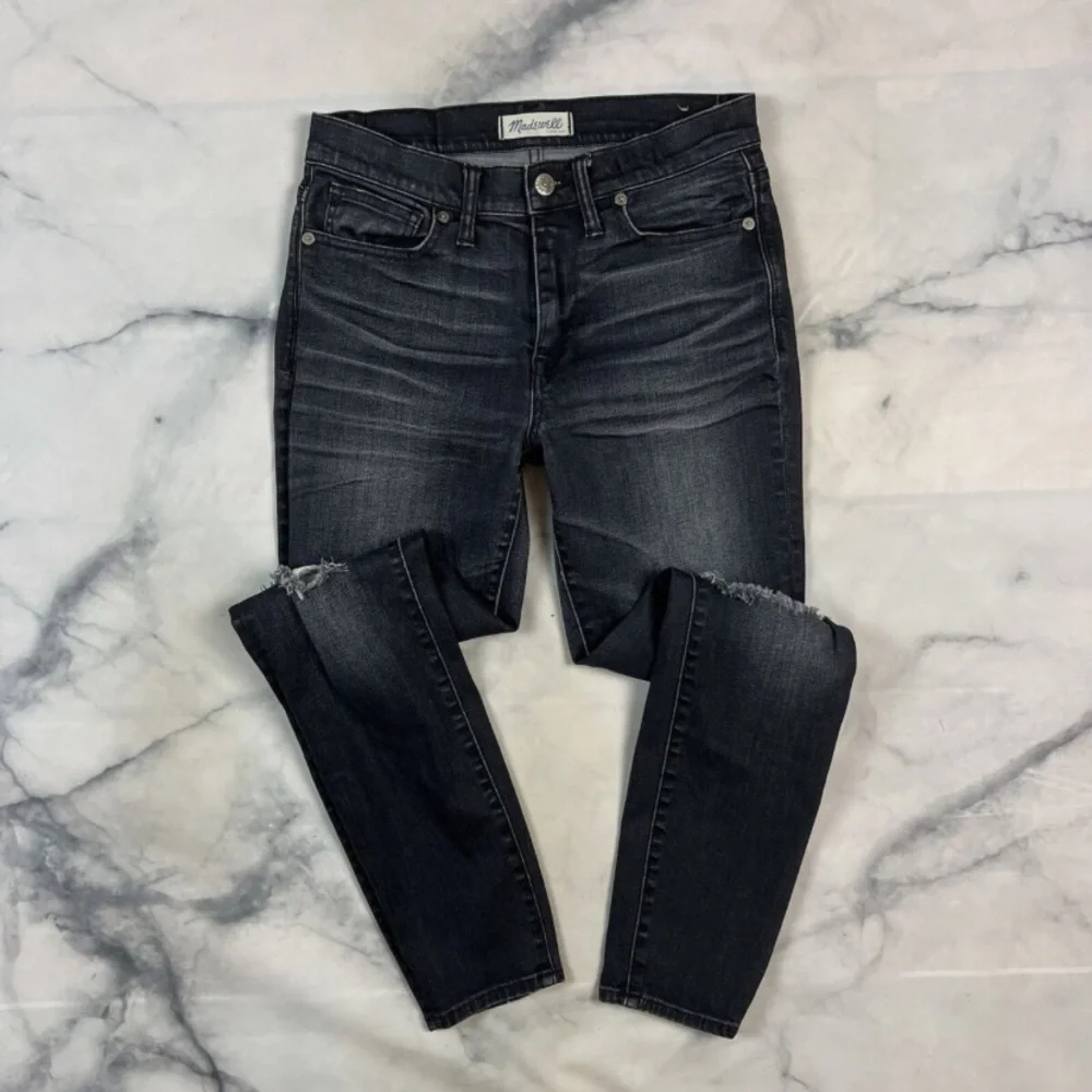 Madewell High Riser Skinny Jeans Size 29 Waist Distressed Kincaid Wash E1565 - Picture 4 of 8